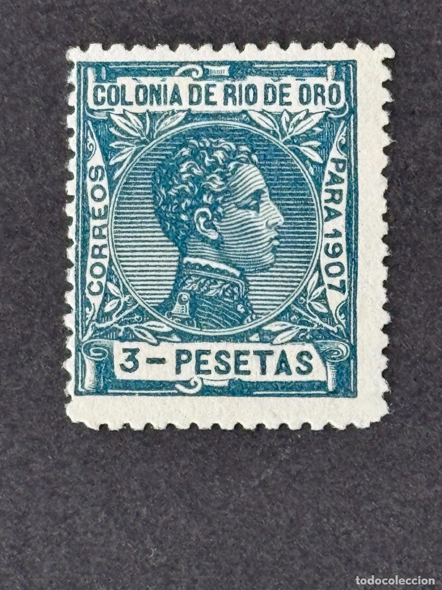 Sellos: Rio de Oro, Alfonso XIII, 1907, Edifil 30, nuevo
