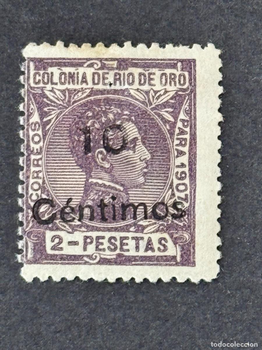Sellos: Rio de Oro, Alfonso XIII, habilitado, 1911-1913, Edifil 61, nuevo con fijasellos