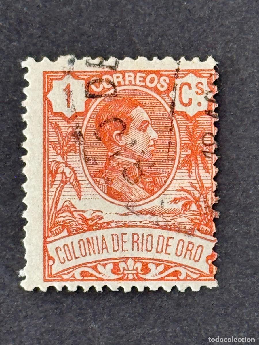 Sellos: Rio de Oro, Alfonso XIII, 1909, Edifil 41, usado