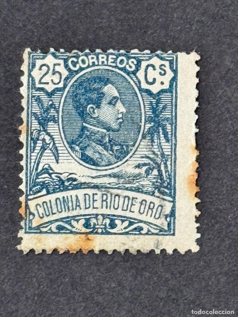Sellos: Rio de Oro, Alfonso XIII, 1909, Edifil 47, nuevo con fijasellos