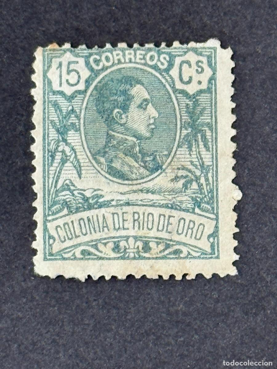 Sellos: Rio de Oro, Alfonso XIII, 1909, Edifil 45, nuevo con fijasellos