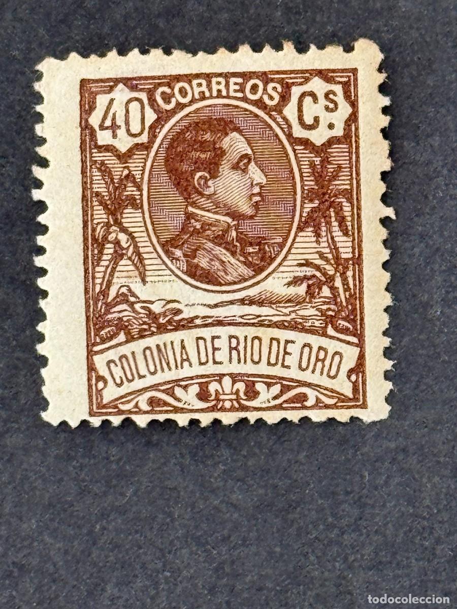 Sellos: Rio de Oro, Alfonso XIII, 1909, Edifil 49, nuevo con fijasellos