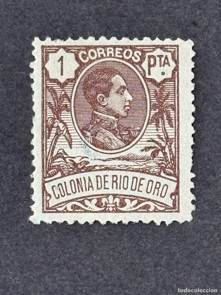Sellos: Rio de Oro, Alfonso XIII, 1909, Edifil 51, nuevo con fijasllos