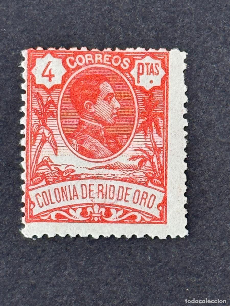Sellos: Rio de Oro, Alfonso XIII, 1909, Edifil 52, nuevo con fijasellos