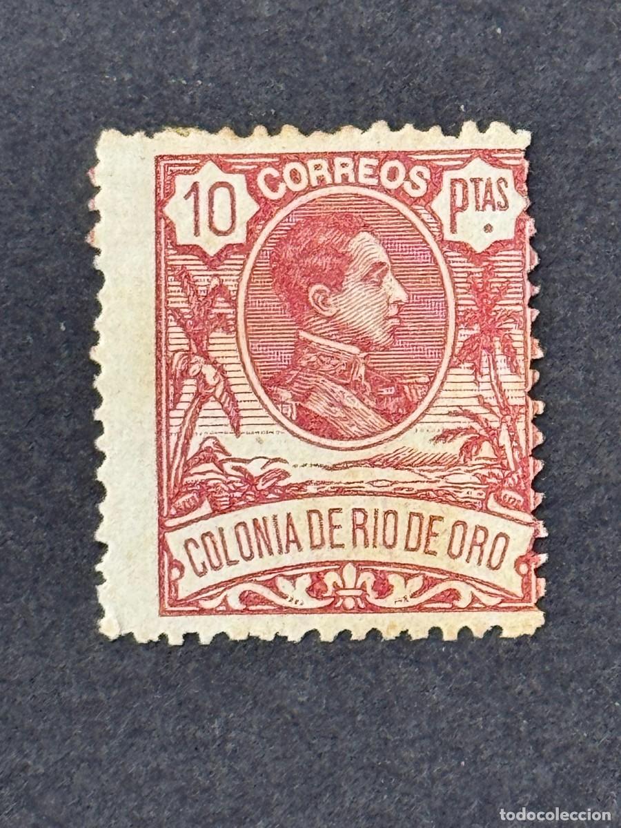 Sellos: Rio de Oro, Alfonso XIII, 1909, Edifil 53, nuevo con fijasellos