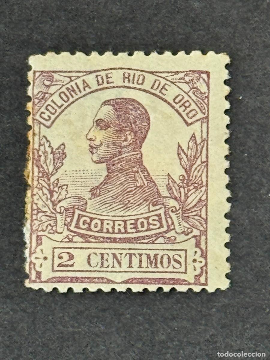 Sellos: Rio de Oro, Alfonso XIII, 1912, Edifil 66, nuevo con fijasellos