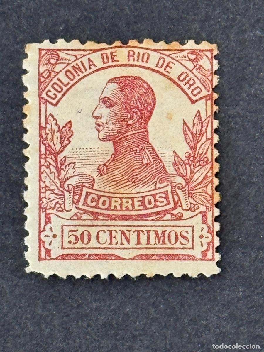 Sellos: Rio de Oro, Alfonso XIII, 1912, Edifil 74, nuevo con fijasellos