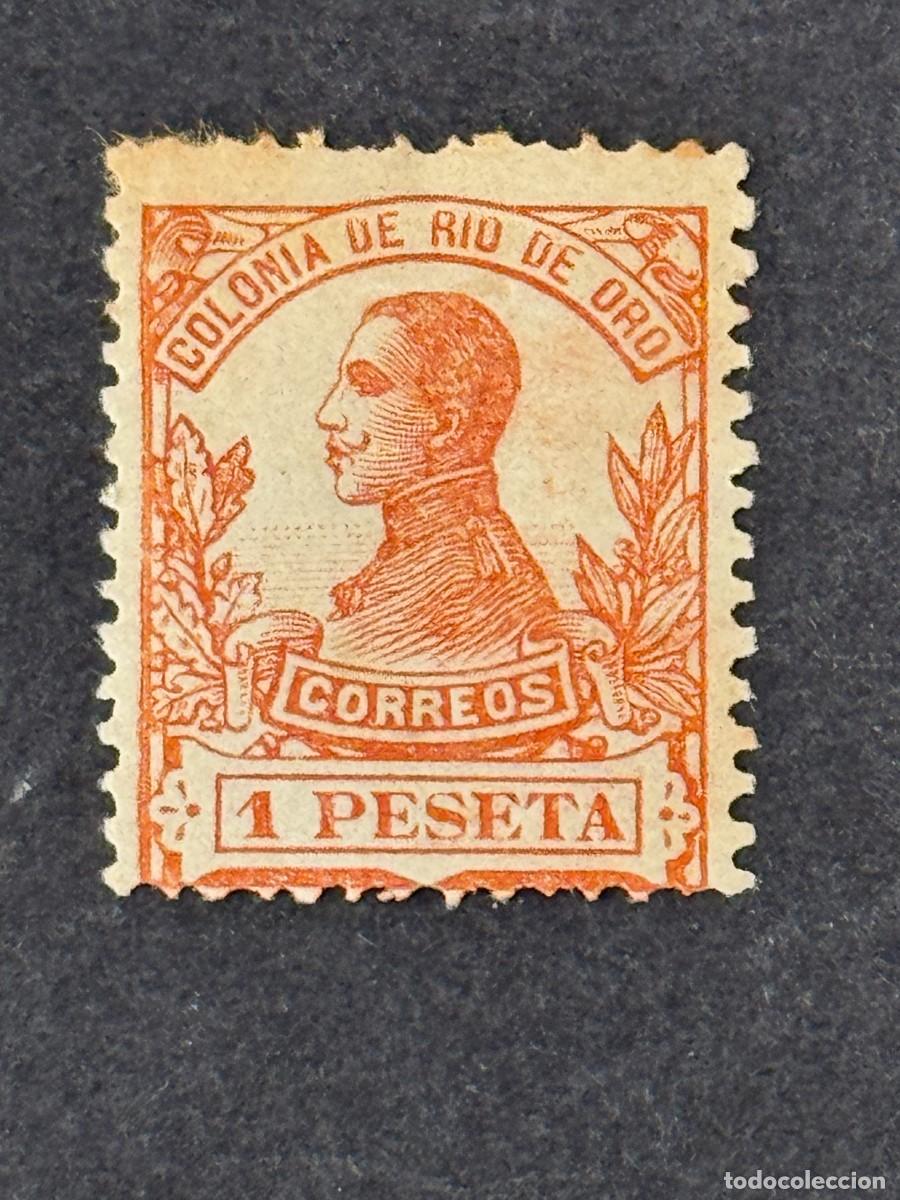 Sellos: Rio de Oro, Alfonso XIII, 1912, Edifil 75, nuevo con fijasellos