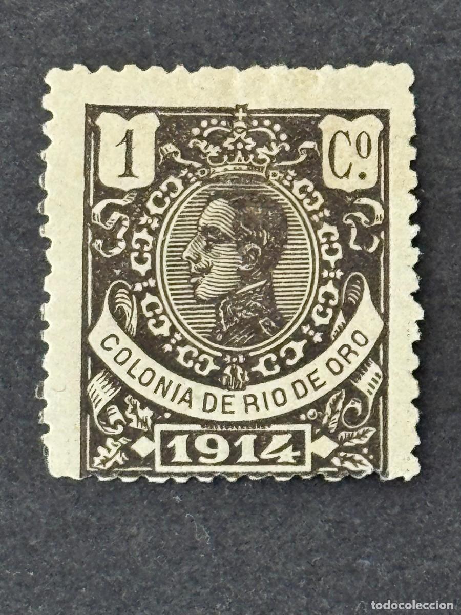Sellos: Rio de Oro, Alfonso XIII, 1914, Edifil 78, MUESTRA A.000.000 nuevo con fijasellos