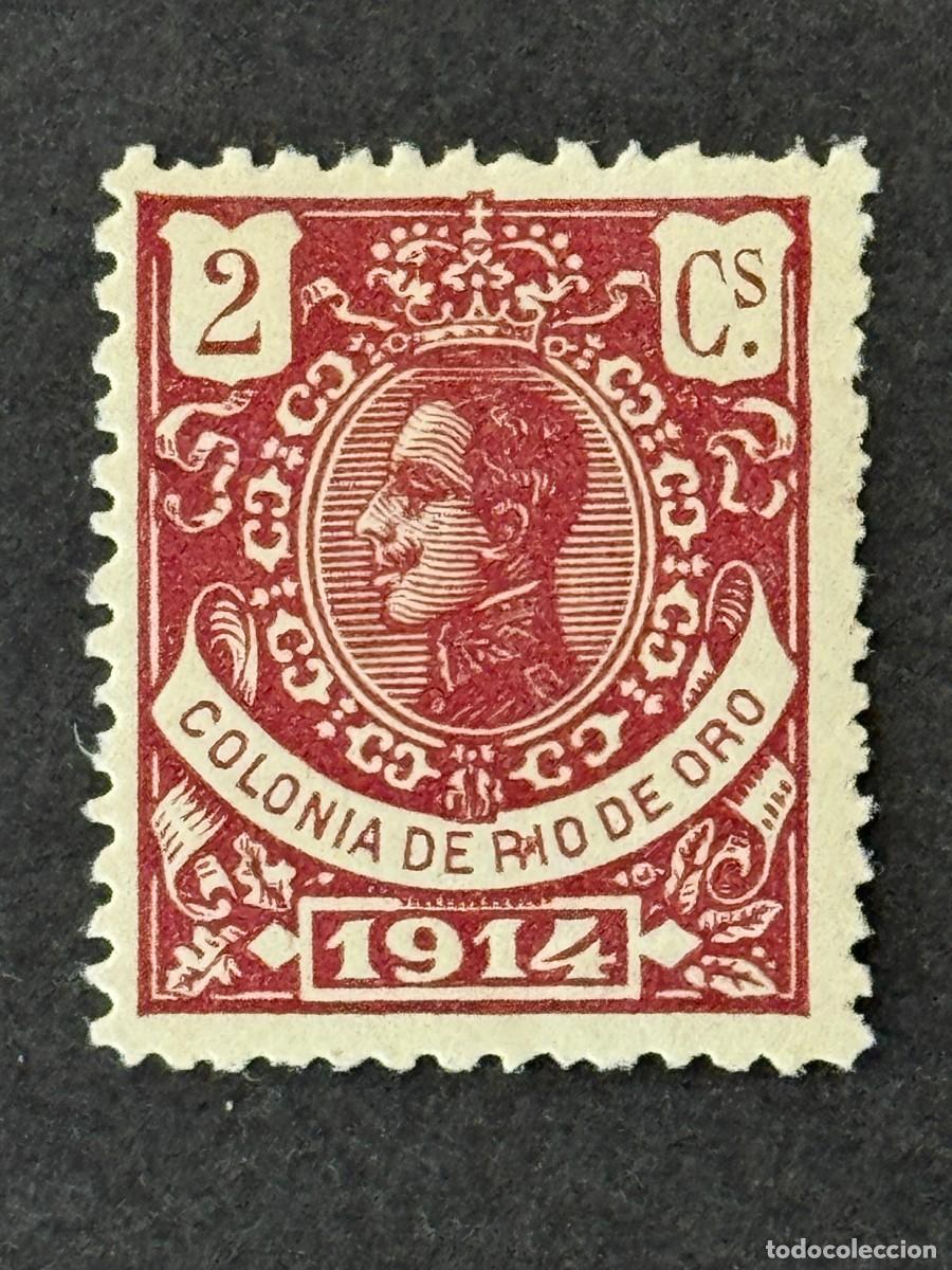 Sellos: Rio de Oro, Alfonso XIII, 1914, Edifil 79, nuevo con fijasellos