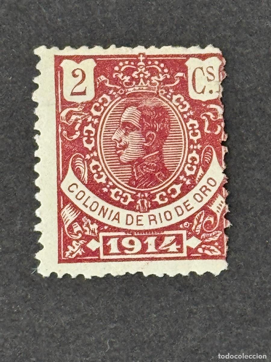 Sellos: Rio de Oro, Alfonso XIII, 1914, Edifil 79, MUESTRA A.000.000 nuevo con fijasellos