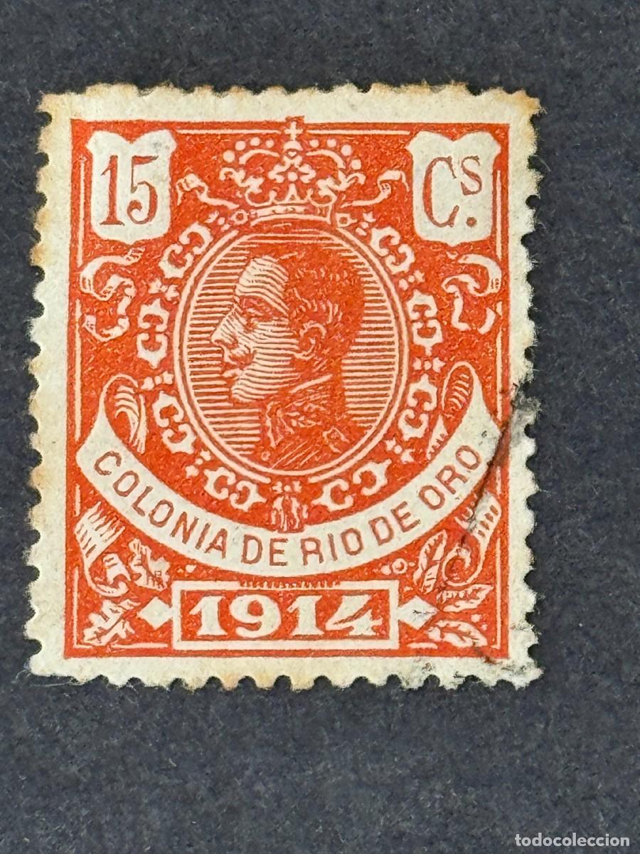 Sellos: Rio de Oro, Alfonso XIII, 1914, Edifil 82, nuevo con fijasellos