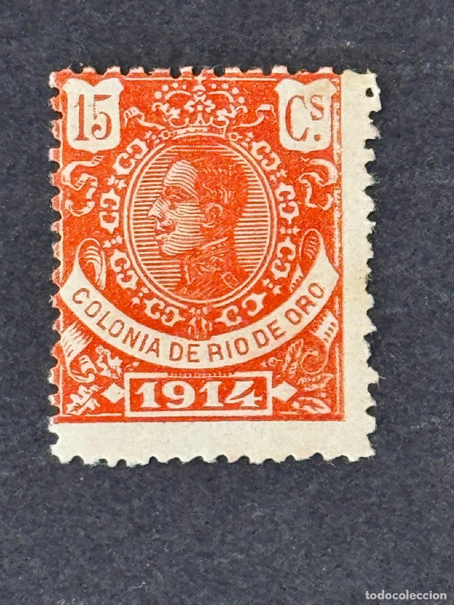 Sellos: Rio de Oro, Alfonso XIII, 1914, Edifil 82, nuevo con fijasellos