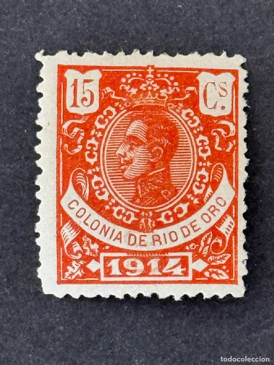 Sellos: Rio de Oro, Alfonso XIII, 1914, Edifil 82, MUESTRA A.000.000, nuevo con fijasellos