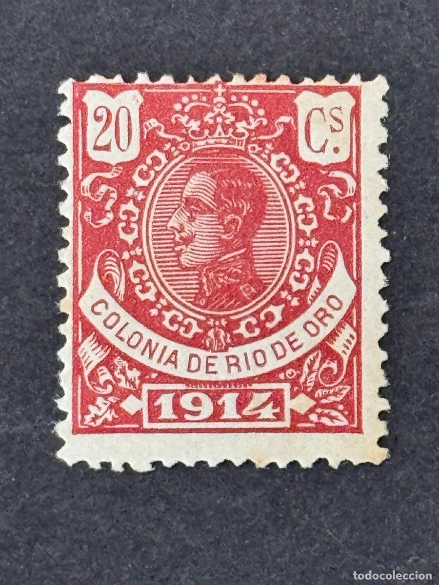 Sellos: Rio de Oro, Alfonso XIII, 1914, Edifil 83, nuevo con fijasellos