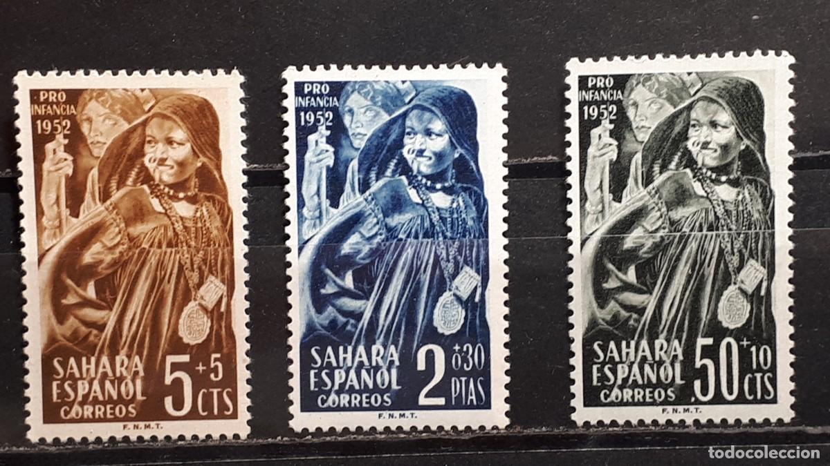 Sellos: S&Aacute;HARA. A&Ntilde;O 1952. * . EDIFIL 94/6