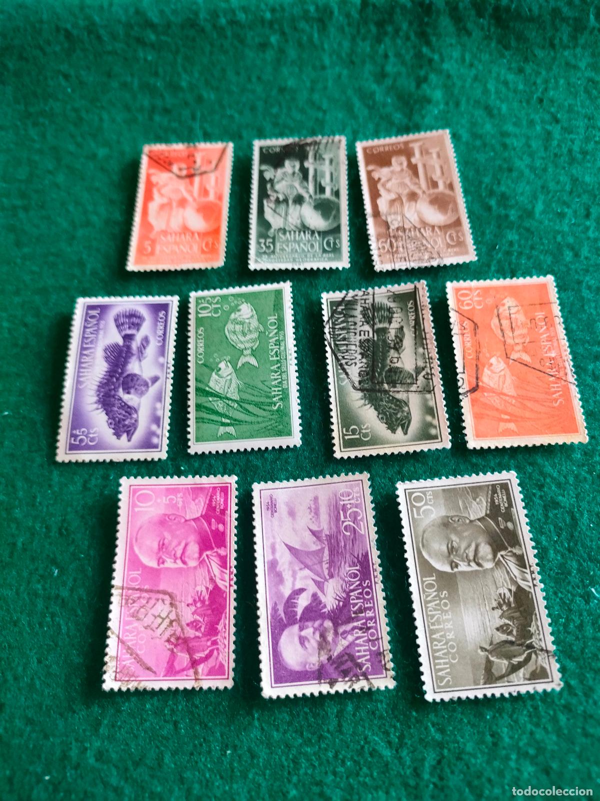 Sellos: SERIES COMPLETAS SELLOS USADOS DEL SAHARA L-90