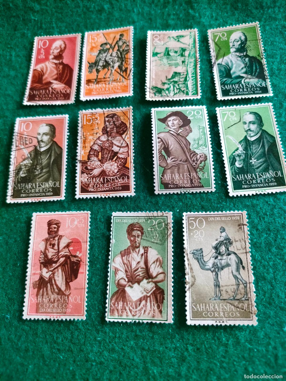 Sellos: SERIES COMPLETAS SELLOS USADOS DEL SAHARA L-92