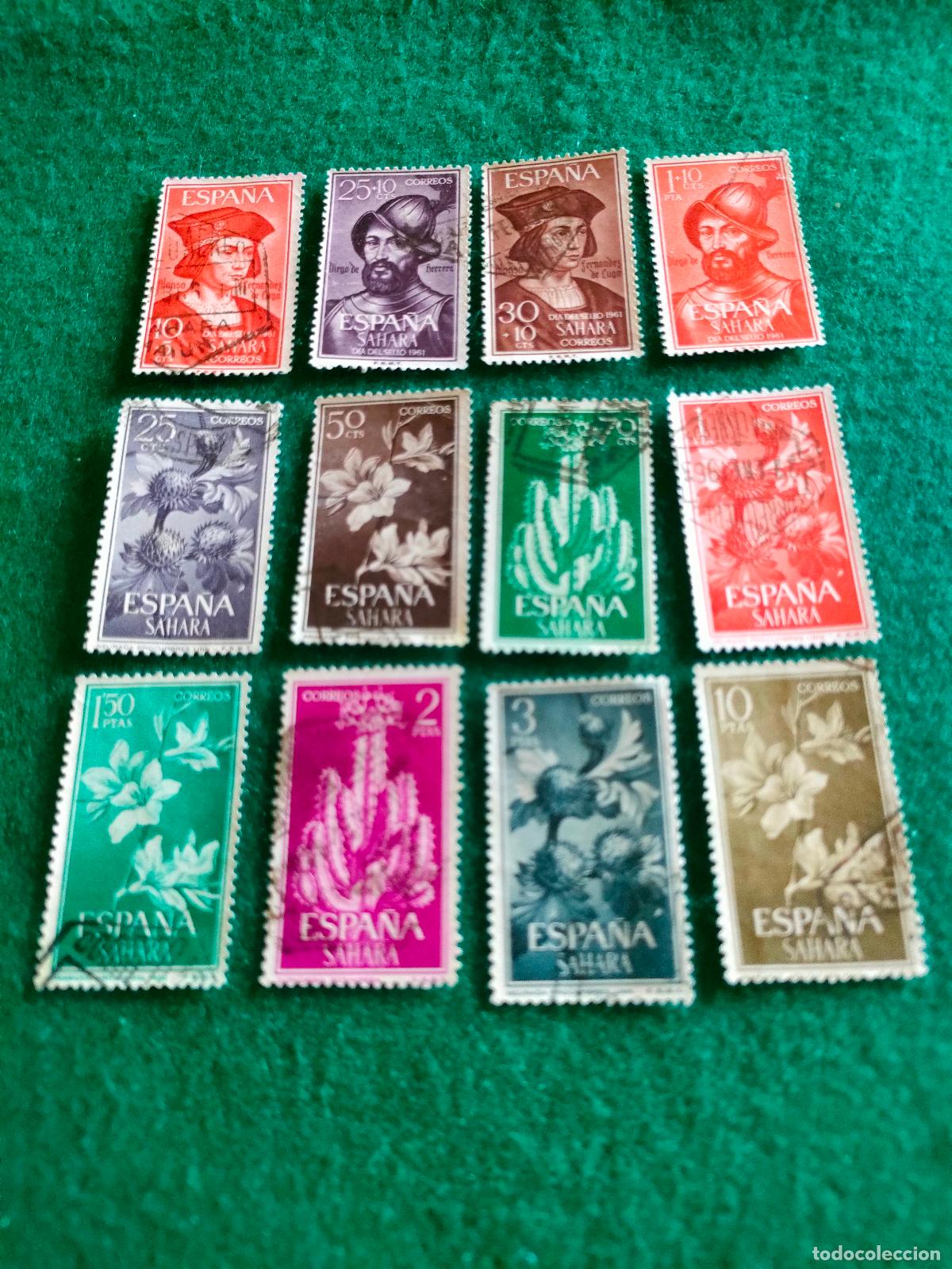 Sellos: SERIES COMPLETAS SELLOS USADOS DEL SAHARA L-95