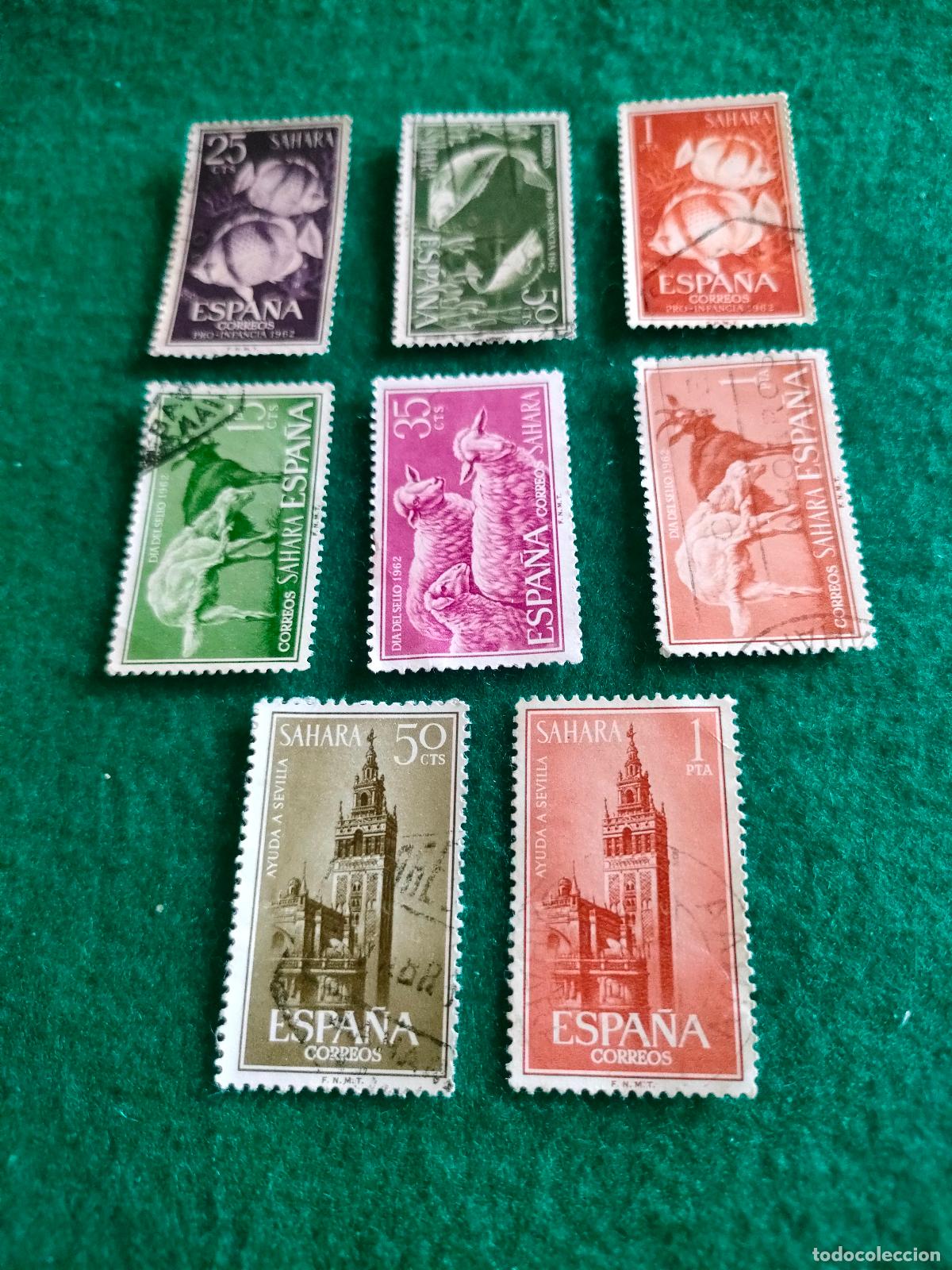 Sellos: SERIES COMPLETAS SELLOS USADOS DEL SAHARA L-96