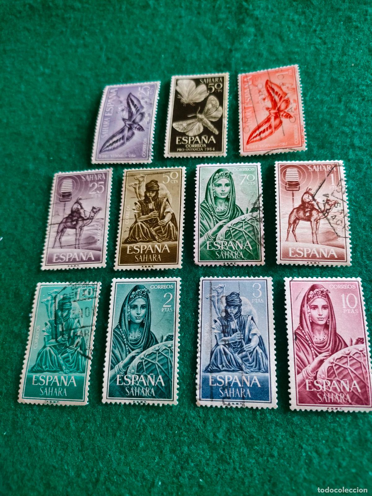 Sellos: SERIES COMPLETAS SELLOS USADOS DEL SAHARA L-98