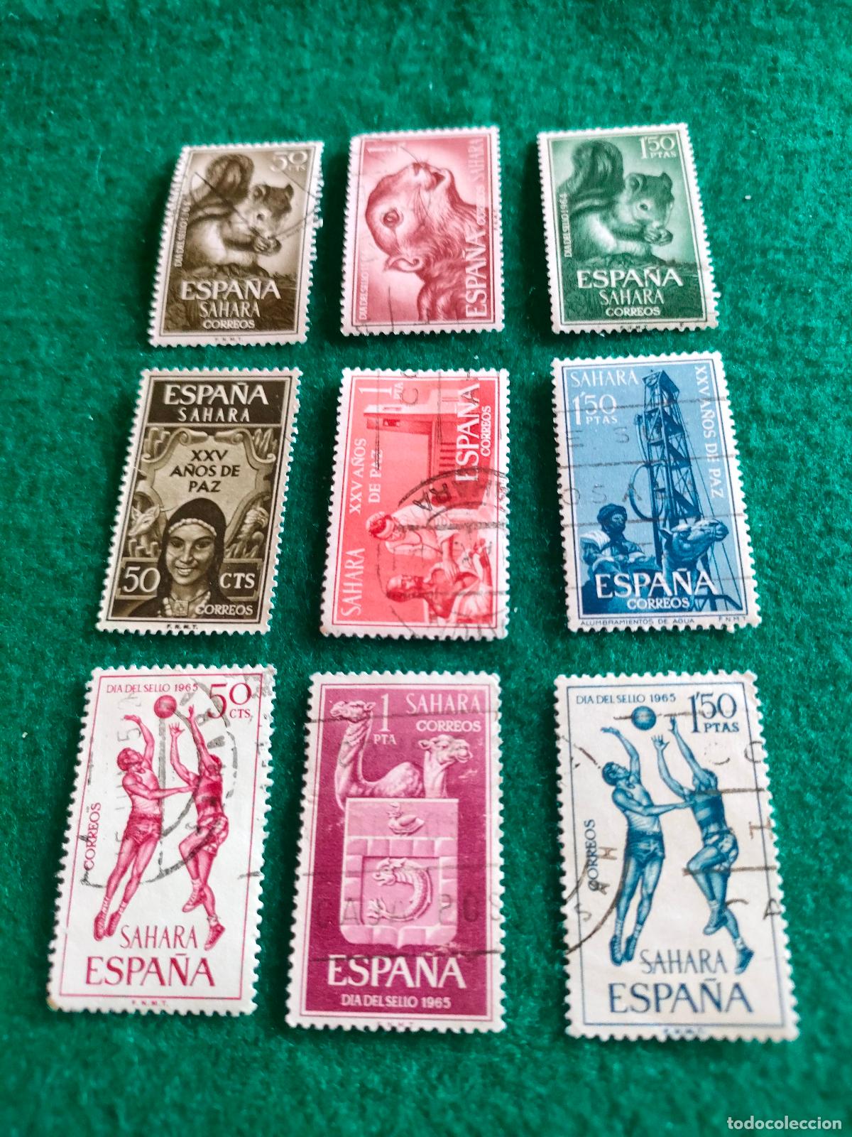 Sellos: SERIES COMPLETAS SELLOS USADOS DEL SAHARA L-99