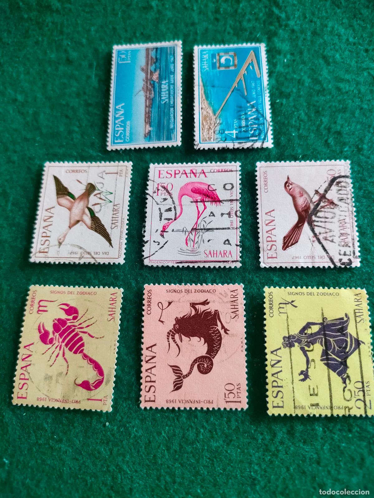 Sellos: SERIES COMPLETAS SELLOS USADOS DEL SAHARA L-101