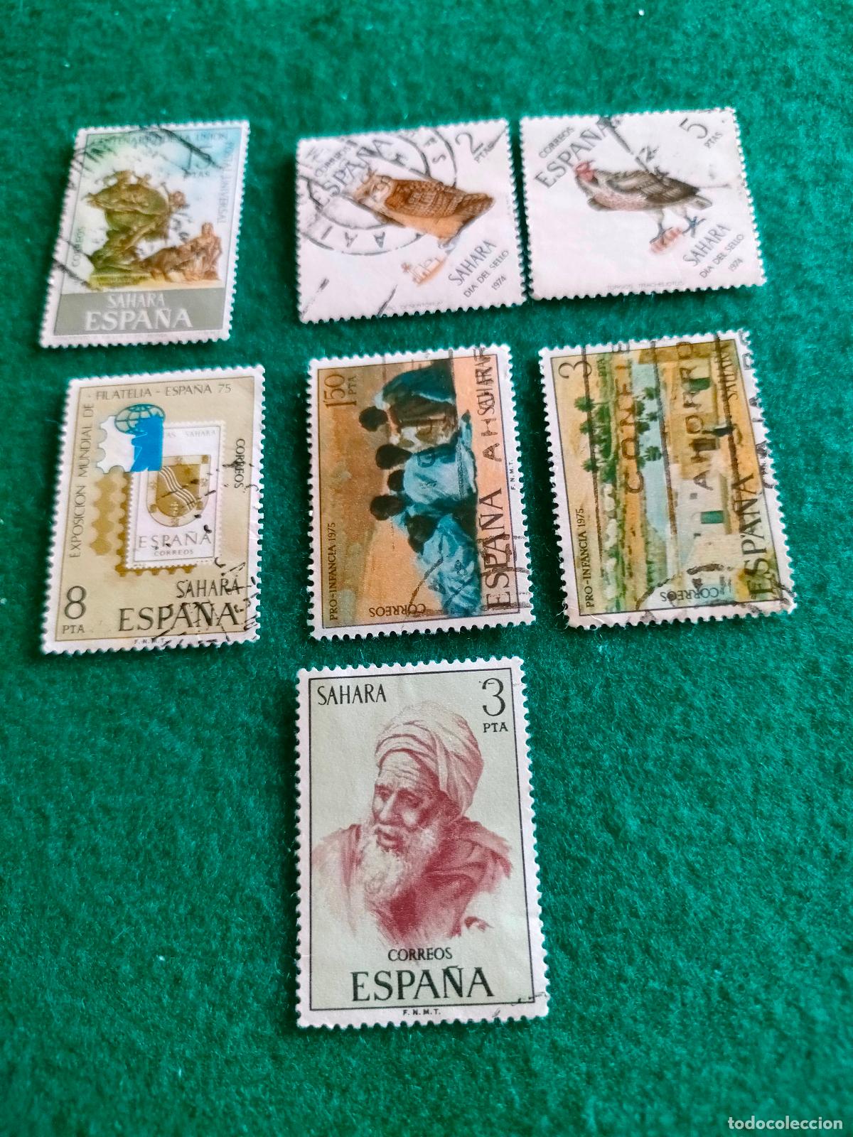 Sellos: SERIES COMPLETAS SELLOS USADOS DEL SAHARA L-106