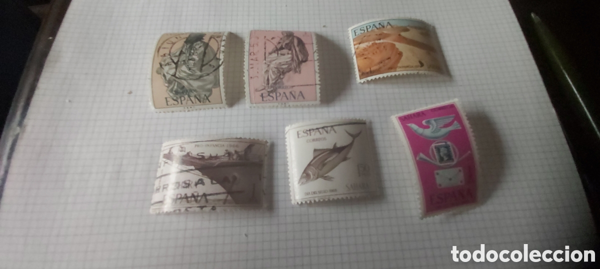 Sellos: 6 SELLOS DEL SAHARA. VARIOS A&Ntilde;OS