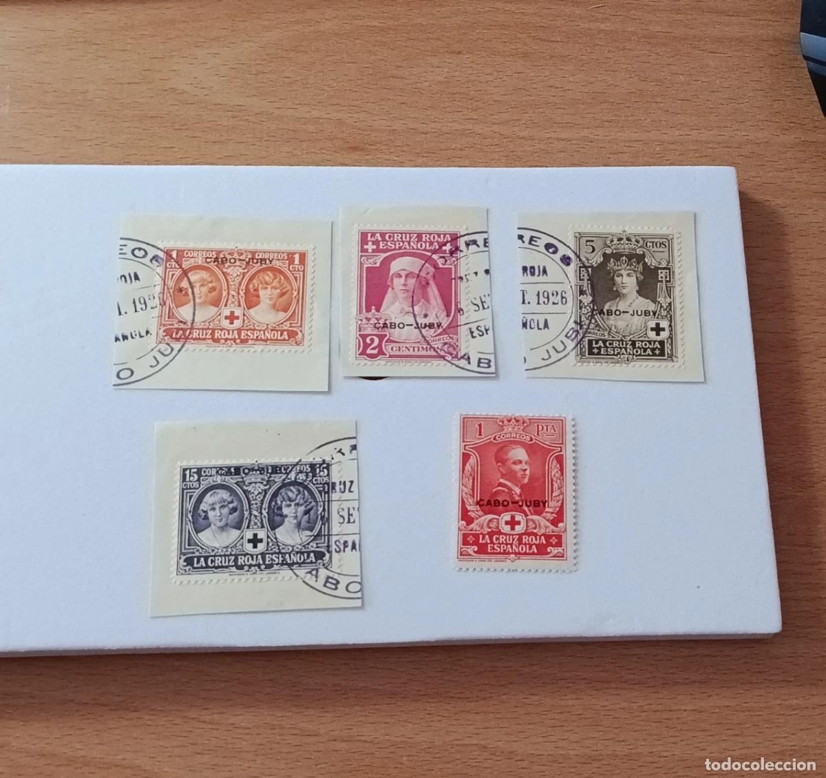 Sellos: Sellos colonias Cabo Juby 1926, Edifil 26/28, 30 y 36