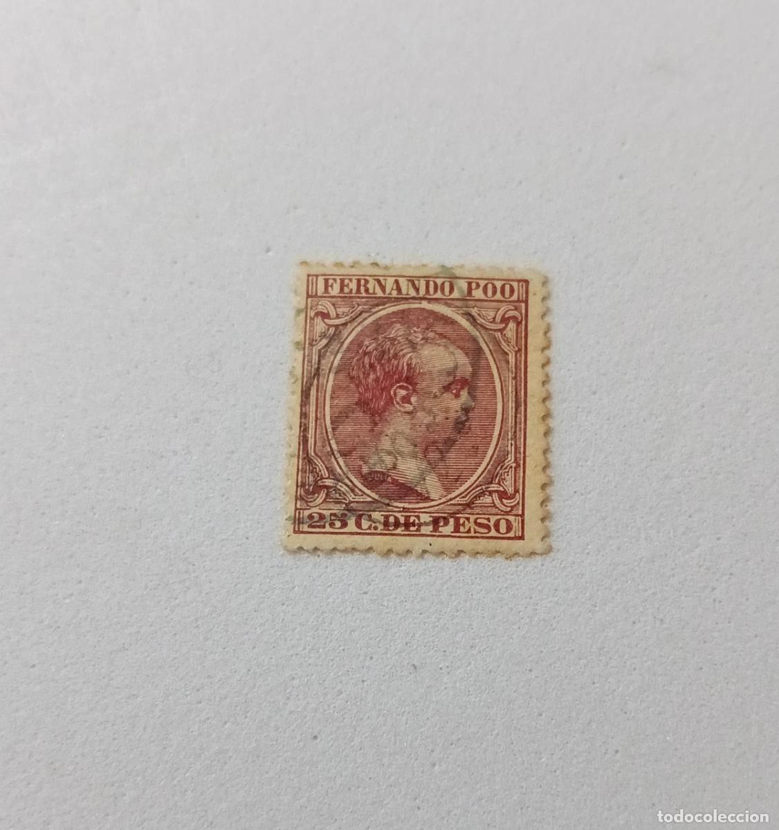 Sellos: Sellos colonias Fernando Poo 1896-1900, Edifil 40J