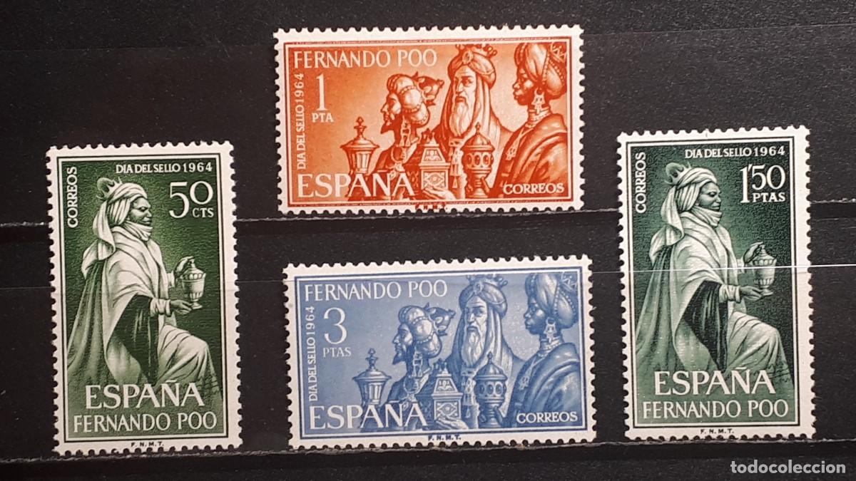 Sellos: FERNANDO POO . A&Ntilde;O 1964. **. Edifil 235/8