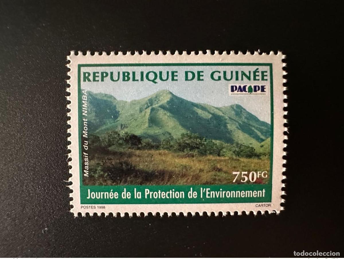 Sellos: Guinea 1998 Mi. 2212 B 750F D&iacute;a de la Protecci&oacute;n Ambiental Montaje