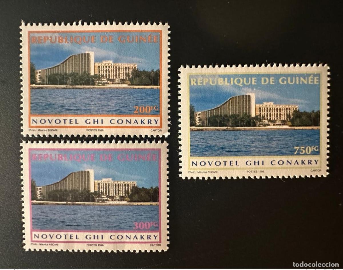 Sellos: Guinea 1998 Mi.2111 - 2113 Hotel Novotel Ghi Conakry Accor Rare
