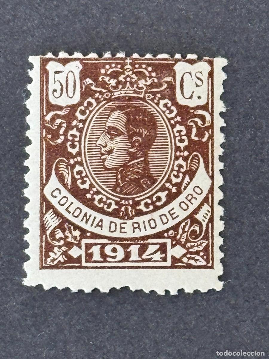 Sellos: Rio de Oro, Alfonso XIII, 1914, Edifil 87, nuevo con fijasellos