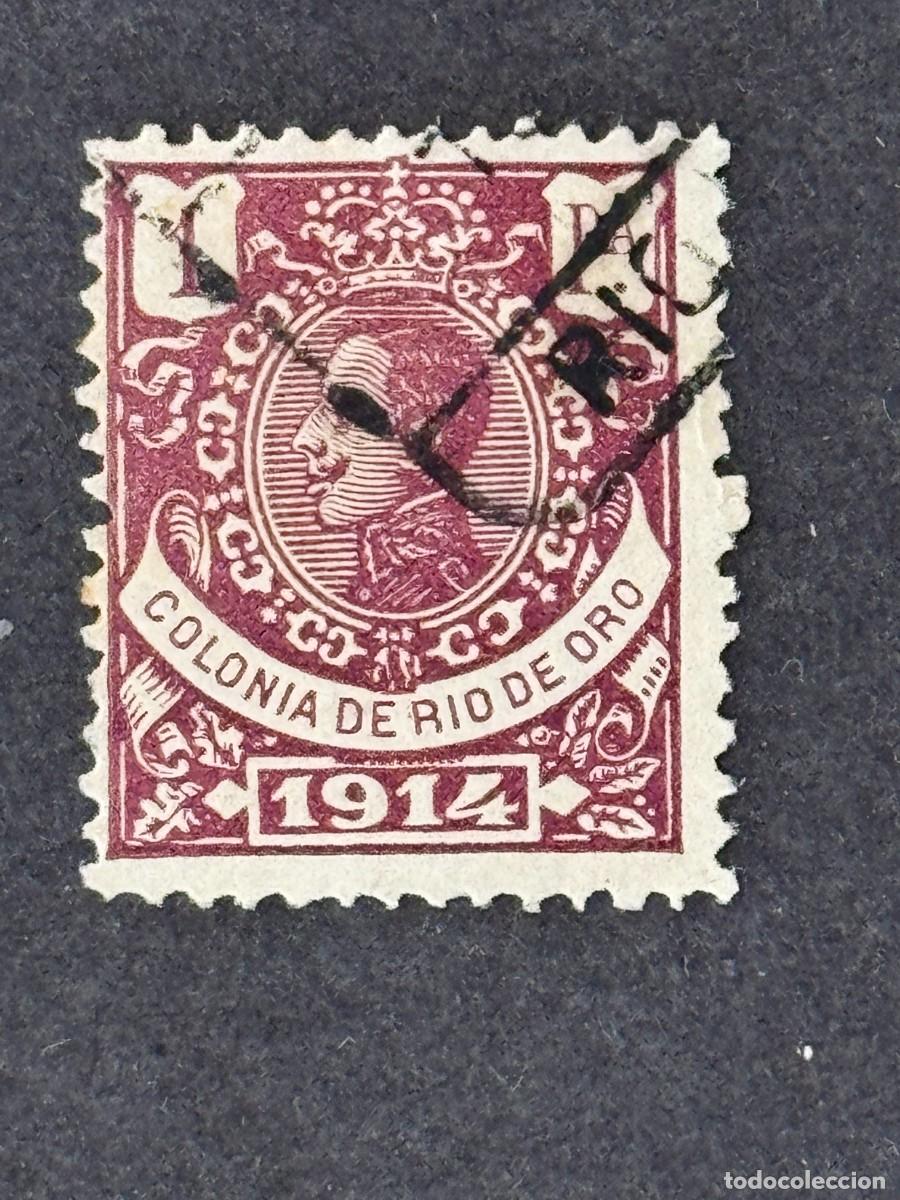 Sellos: Rio de Oro, Alfonso XIII, 1914, Edifil 88, usado