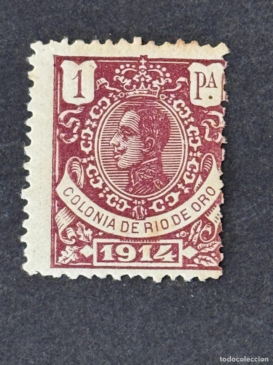 Sellos: Rio de Oro, Alfonso XIII, 1914, Edifil 88, nuevo con fijasellos