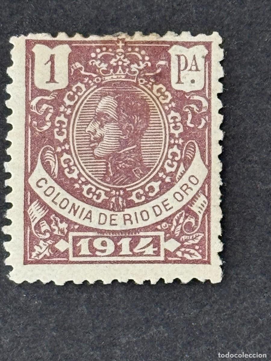 Sellos: Rio de Oro, Alfonso XIII, 1914, Edifil 88, MUESTRA A.000.000, nuevo con fijasellos
