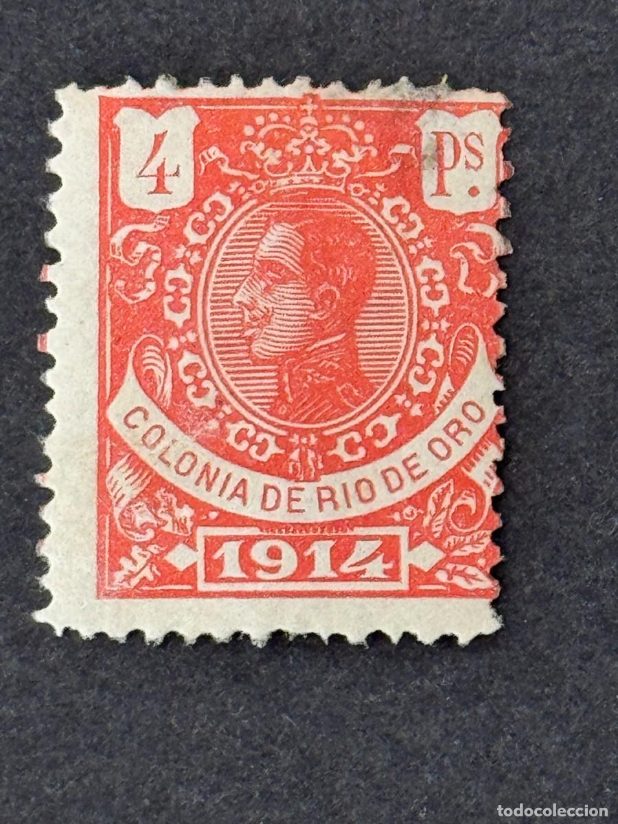 Sellos: Rio de Oro, Alfonso XIII, 1914, Edifil 89, nuevo con fijasellos