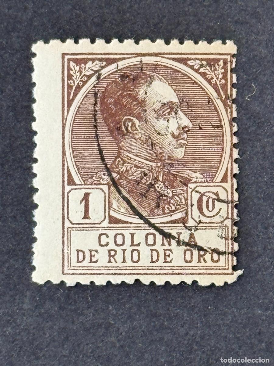 Sellos: Rio de Oro, Alfonso XIII, 1919, Edifil 104, usado