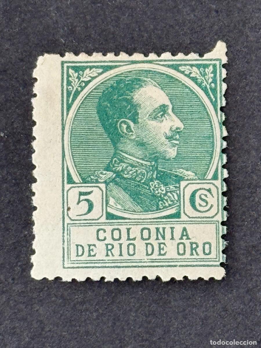 Sellos: Rio de Oro, Alfonso XIII, 1919, Edifil 106, nuevo con fijasellos