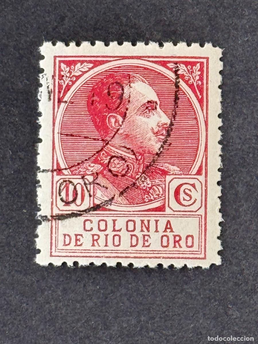Sellos: Rio de Oro, Alfonso XIII, 1919, Edifil 107, usado