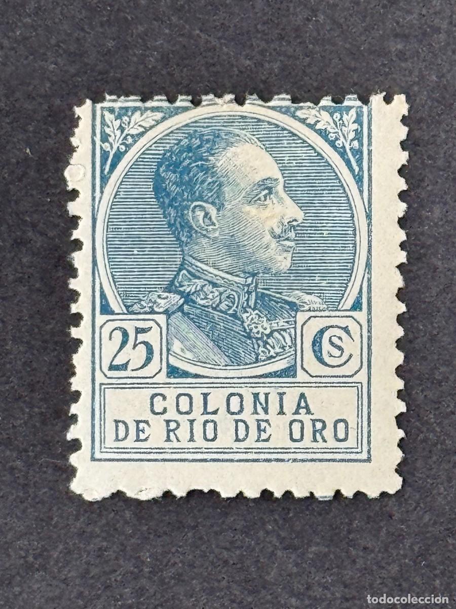 Sellos: Rio de Oro, Alfonso XIII, 1919, Edifil 110, nuevo con fijasellos