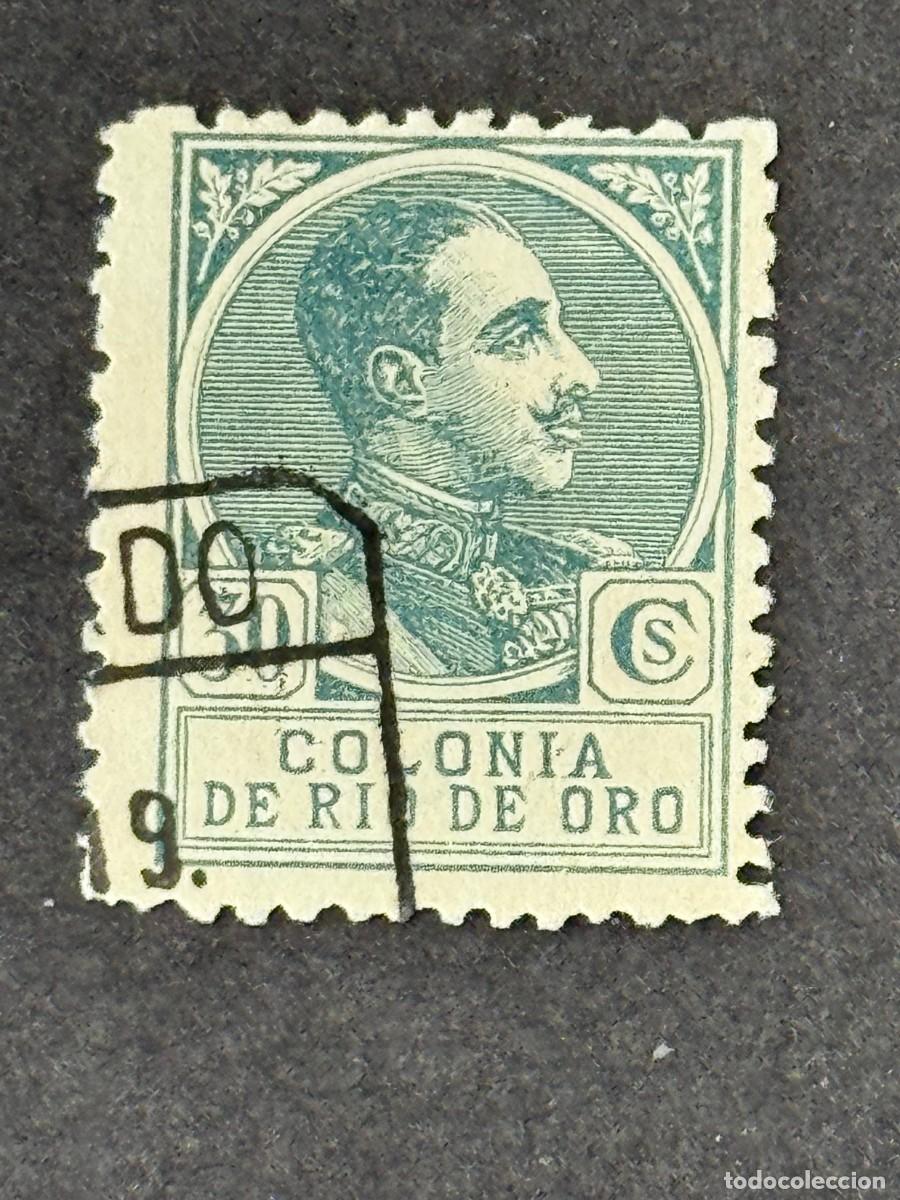 Sellos: Rio de Oro, Alfonso XIII, 1919, Edifil 111, usado