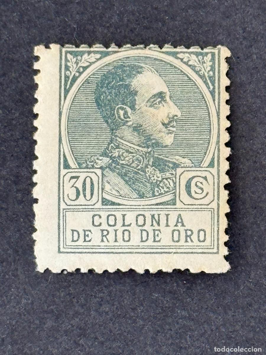 Sellos: Rio de Oro, Alfonso XIII, 1919, Edifil 111, nuevo con fijasellos