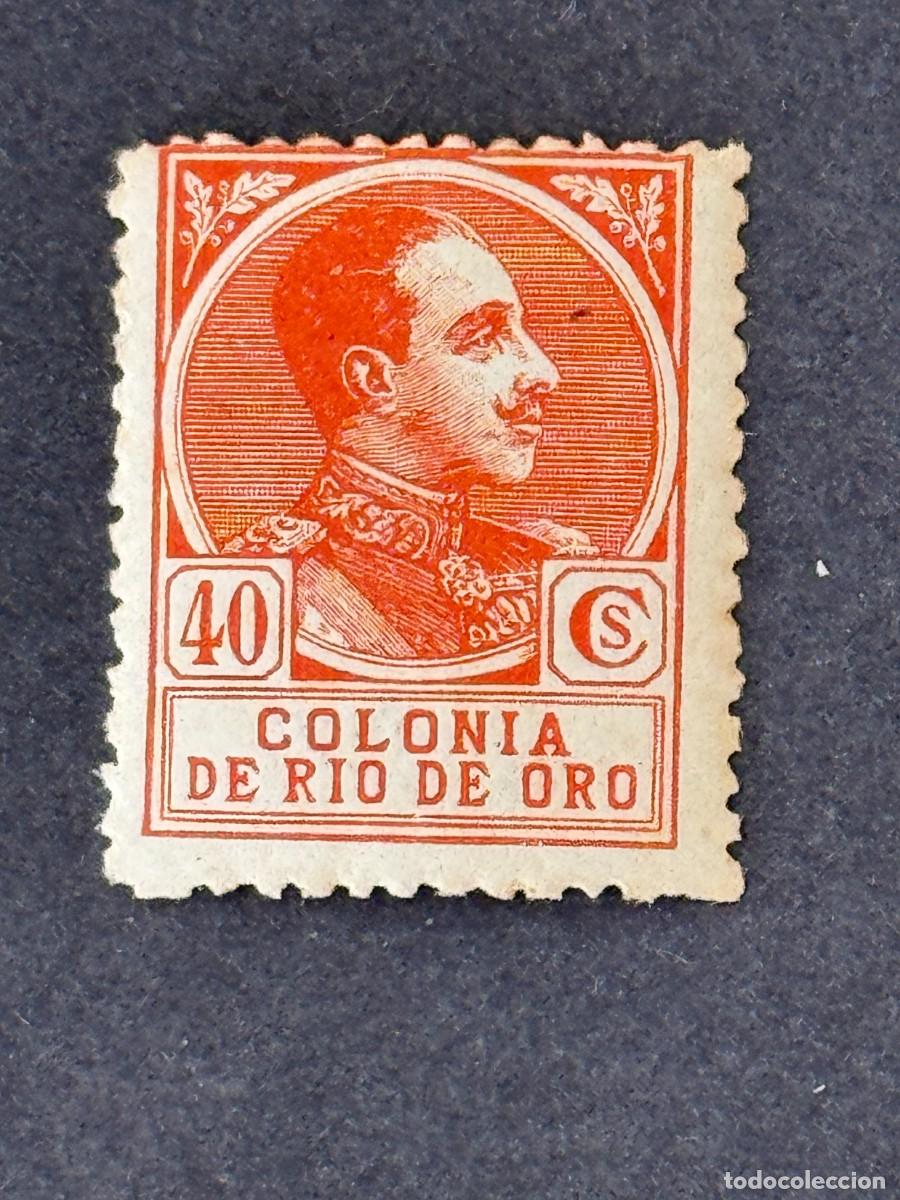 Sellos: Rio de Oro, Alfonso XIII, 1919, Edifil 112, nuevo con fijasellos