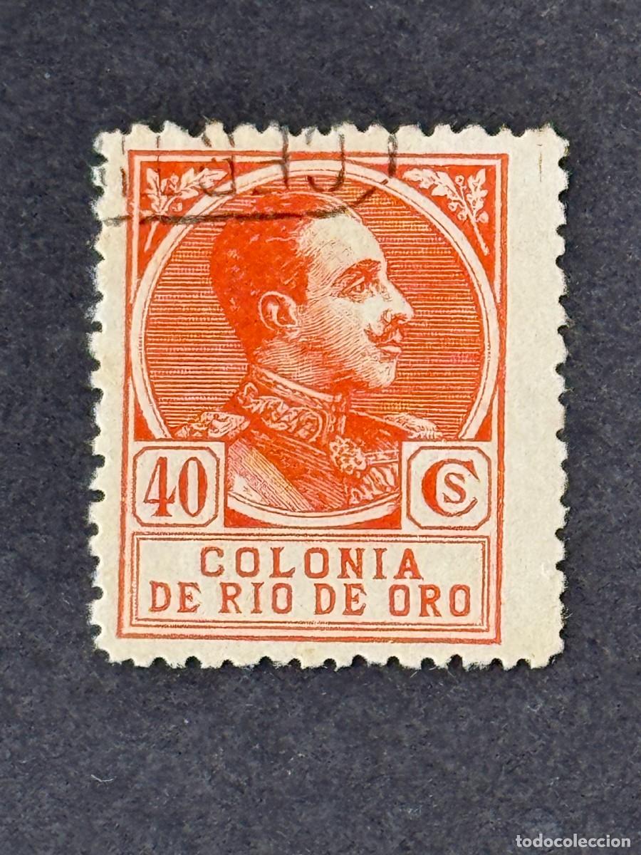 Sellos: Rio de Oro, Alfonso XIII, 1919, Edifil 112, usado