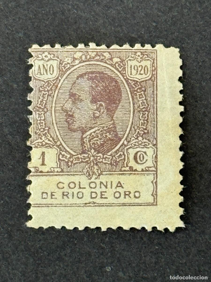 Sellos: Rio de Oro, Alfonso XIII, 1920, Edifil 117, nuevo con fijasellos