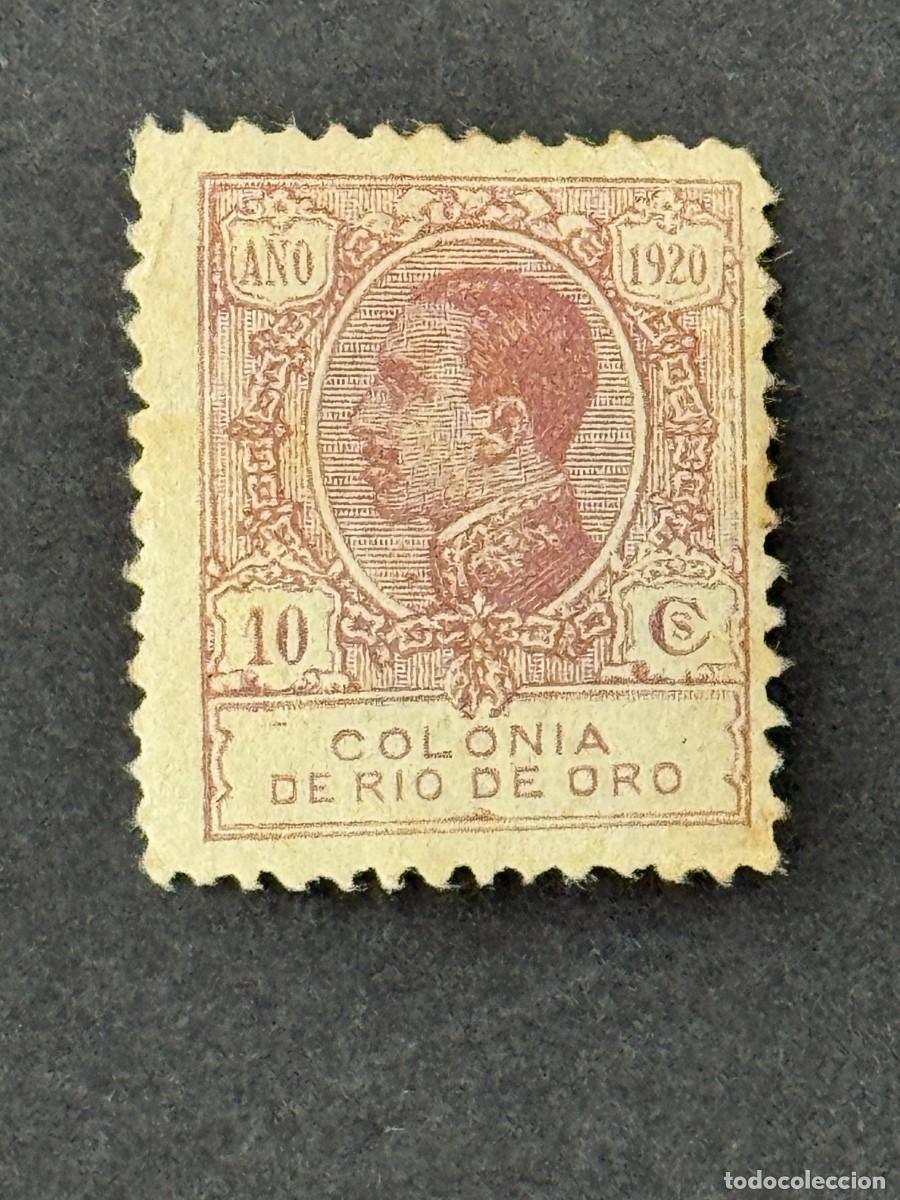 Sellos: Rio de Oro, Alfonso XIII, 1920, Edifil 120, nuevo con fijasellos