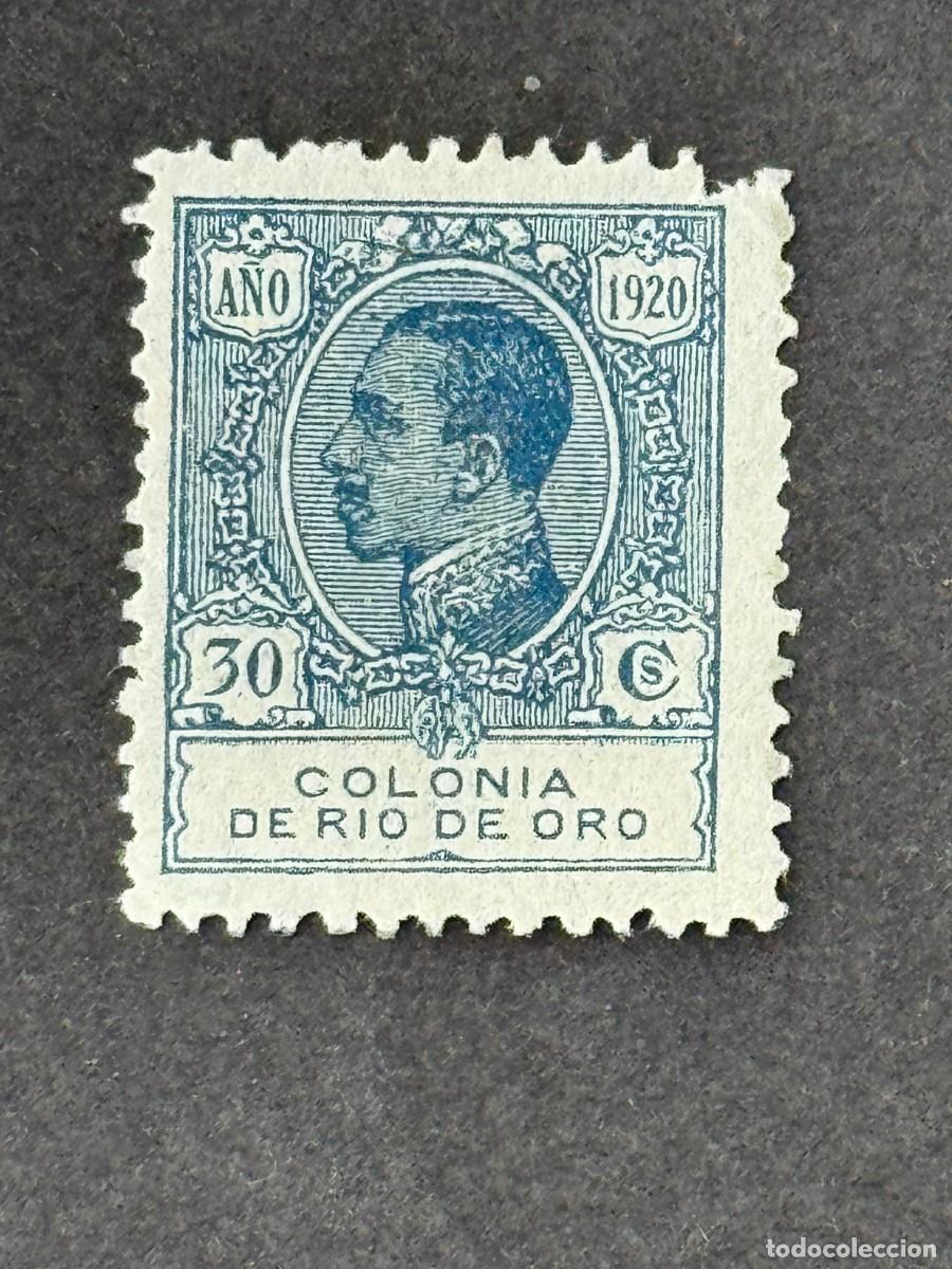 Francobolli: Rio de Oro, Alfonso XIII, 1920, Edifil 124, nuevo con fijasellos